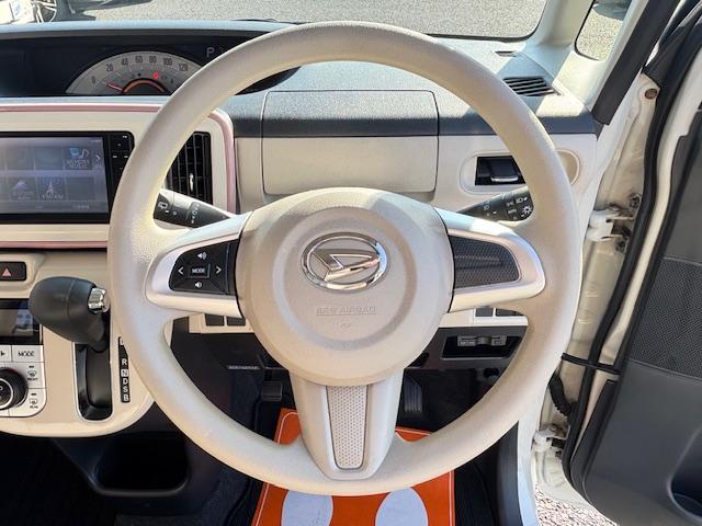 ムーヴキャンバス Ｘリミテッドメイクアップ　ＳＡＩＩ　アイドリングストップ　衝突被害軽減システム　両側パワースライドドア　スマートキー　ナビ　ＴＶ　アラウンドビューモニター　ＥＴＣ　オートエアコン　パワーウィンドウ　電動格納ミラー（48枚目）