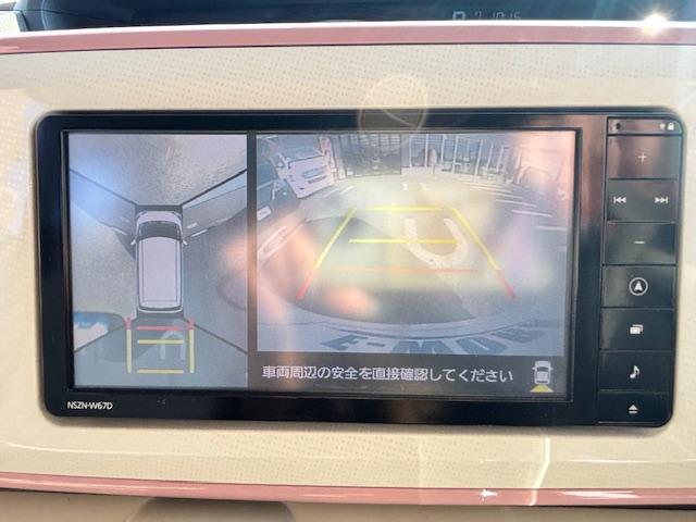 ムーヴキャンバス Ｘリミテッドメイクアップ　ＳＡＩＩ　アイドリングストップ　衝突被害軽減システム　両側パワースライドドア　スマートキー　ナビ　ＴＶ　アラウンドビューモニター　ＥＴＣ　オートエアコン　パワーウィンドウ　電動格納ミラー（60枚目）