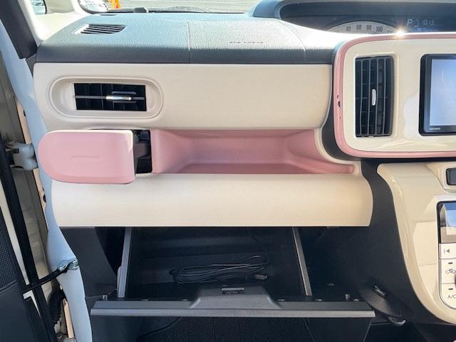 ムーヴキャンバス Ｘリミテッドメイクアップ　ＳＡＩＩ　アイドリングストップ　衝突被害軽減システム　両側パワースライドドア　スマートキー　ナビ　ＴＶ　アラウンドビューモニター　ＥＴＣ　オートエアコン　パワーウィンドウ　電動格納ミラー（62枚目）