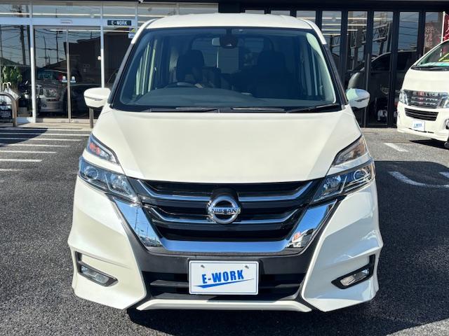 セレナ ハイウェイスター エマージェンシーブレーキ 両側パワースライドドア スマートキー LEDヘッドライト クルコン 純正ナビ TV Bluetooth接続 バックカメラ ETC 後席フリップダウンモニター(3枚目)