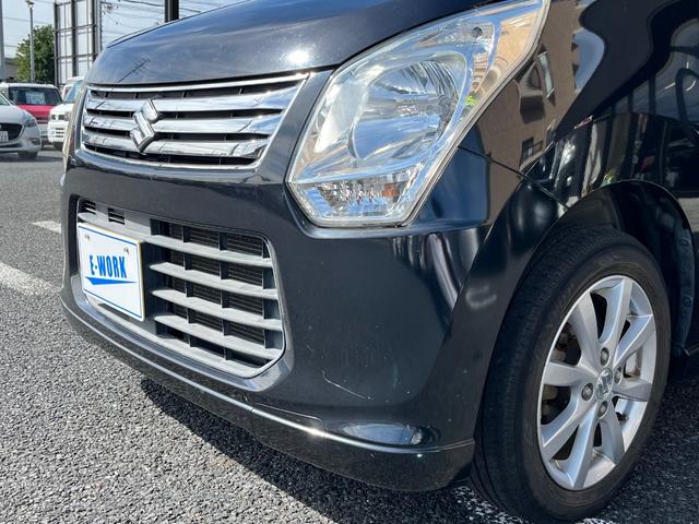 ワゴンR FXリミテッド 純正CDデッキ ラジオAM/FM AUX エンジンプッシュスタート スマートキー 電動格納ミラー アイドリングストップ 純正14AW ライトレベライザー オートエアコン ベンチシート(44枚目)