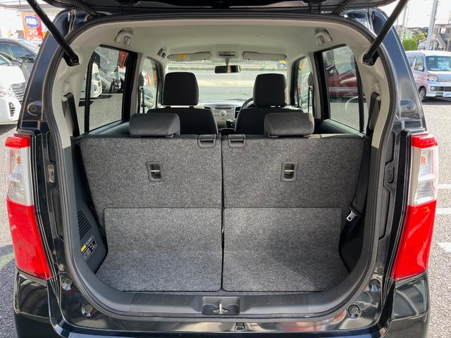 ワゴンR FXリミテッド 純正CDデッキ ラジオAM/FM AUX エンジンプッシュスタート スマートキー 電動格納ミラー アイドリングストップ 純正14AW ライトレベライザー オートエアコン ベンチシート(77枚目)