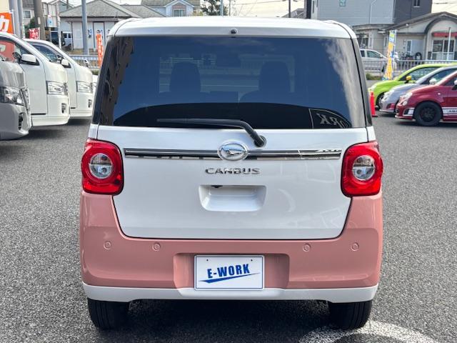 ムーヴキャンバス ストライプスＧ　アイドリングストップ　衝突被害軽減システム　ＬＥＤヘッドライト　ディスプレイオーディオ　バックカメラ　ＥＴＣ　ドラレコ　ワイヤレス充電　電動パーキングブレーキ　オートエアコン　シートヒーター（10枚目）