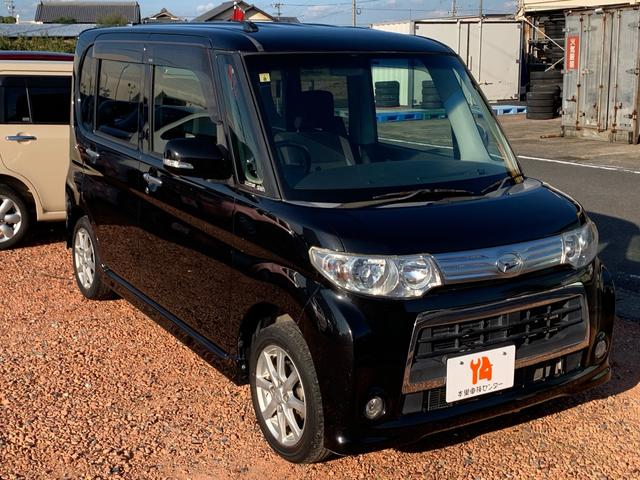 タント カスタムＸ　／ＨＩＤ／フロントフォグ／フルオートエアコン／ＣＤ　ＤＶＤ　Ｂｌｕｅｔｏｏｔｈ対応フルセグＴＶ付　ナビ／ＵＶカットガラス　プライバシーガラス／本革巻きステアリング／フロント　リア　ルーフスポイラ―（6枚目）