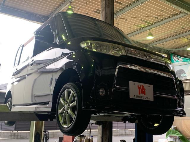 タント カスタムＸ　／ＨＩＤ／フロントフォグ／フルオートエアコン／ＣＤ　ＤＶＤ　Ｂｌｕｅｔｏｏｔｈ対応フルセグＴＶ付　ナビ／ＵＶカットガラス　プライバシーガラス／本革巻きステアリング／フロント　リア　ルーフスポイラ―（58枚目）