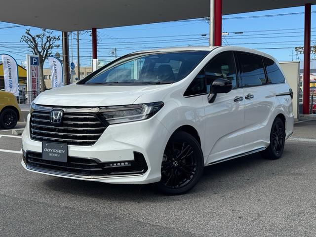 オデッセイハイブリッド e:HEVアブソルート・EXブラックエディション 純正11インチナビ ETC車載器 ハンズフリーパワーテールゲート サイドエアバック 車線逸脱警報 LEDライト インテリキー Wエアコン オートライト オットマン(7枚目)