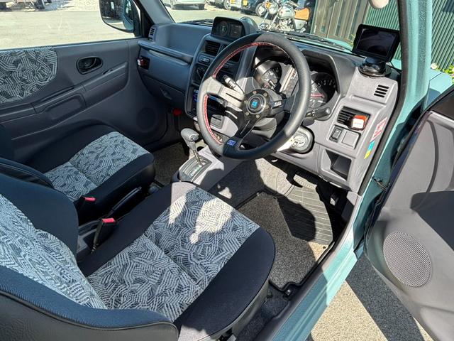 パジェロミニ VR-II ラプターライナー オリジナル塗装 オールテレーンタイヤ新品 ホイールキャップ新品、カロッツェリアBluetoothレシーバー新品 バックカメラ(3枚目)