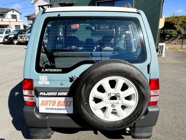 パジェロミニ VR-II ラプターライナー オリジナル塗装 オールテレーンタイヤ新品 ホイールキャップ新品、カロッツェリアBluetoothレシーバー新品 バックカメラ(19枚目)
