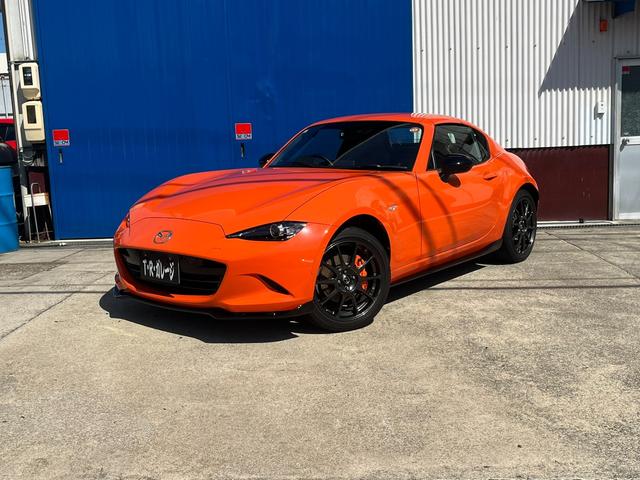 ロードスターRF 30周年記念車 1オーナー 国内139台限定車 専用ボディ色 6速MT マツダコネクト BOSEサウンド RAYS製17インチ専用ホイール オレンジブレンボキャリパー RECARO製専用シート マツダオプションエアロ(59枚目)
