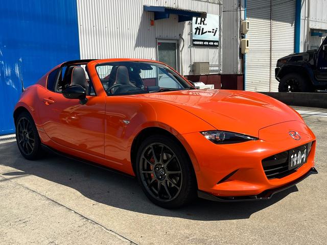 ロードスターRF 30周年記念車 1オーナー 国内139台限定車 専用ボディ色 6速MT マツダコネクト BOSEサウンド RAYS製17インチ専用ホイール オレンジブレンボキャリパー RECARO製専用シート マツダオプションエアロ(62枚目)