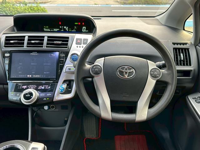 プリウスアルファ S TRDエアロ ALPINE9インチナビゲーション フルセグ CD・DVD再生 ETC スマートキー フォグライト ステリモ 純正16インチアルミホイール 電動格納ミラー EV/ECO/POWERモード(73枚目)