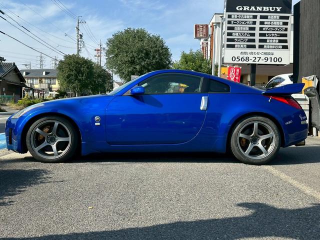 フェアレディZ バージョンS プロドライブGC-05F18インチアルミ 車高調 社外マフラー 6速MT車両 リアウィング カロッチェリア7インチナビ フルセグ CD・DVD再生 Bluetoothオーディオ 3連メーター ETC(12枚目)