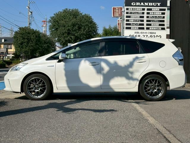 プリウスアルファ G クルーズコントロール バックカメラ BBSアルミホイール 純正SDナビゲーション CD・DVD再生 フルセグ視聴 スマートキー ビルドインETC ステアリングリモコン フォグライト Bluetooth(12枚目)