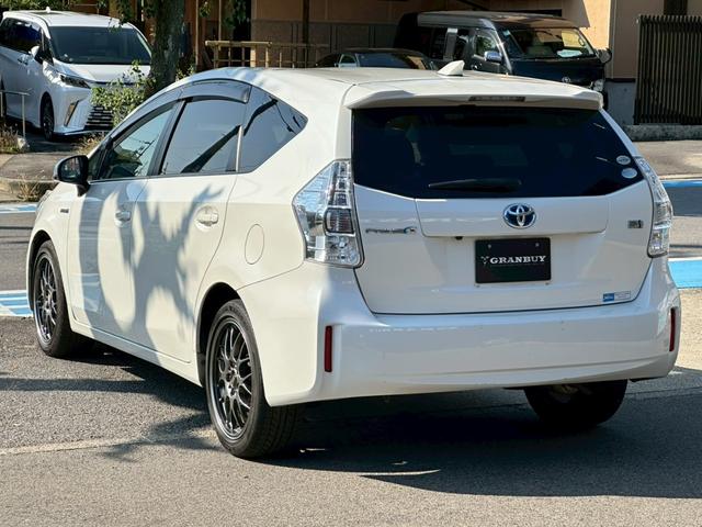 プリウスアルファ G クルーズコントロール バックカメラ BBSアルミホイール 純正SDナビゲーション CD・DVD再生 フルセグ視聴 スマートキー ビルドインETC ステアリングリモコン フォグライト Bluetooth(13枚目)