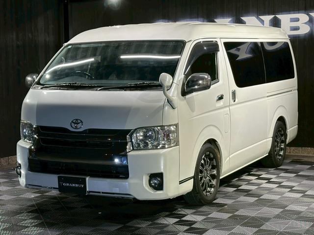 ハイエースワゴン ＧＬ　後席モニター　ツインモニター　カーゴマット　バトルシップ１７インチアルミ　ＡＣ１００Ｖ　コンソールＢＯＸ　ゴーストフィルム　電動スライドドア　バックカメラ　ＫＥＮＷＯＯＤ７インチナビ　フルセグ（33枚目）