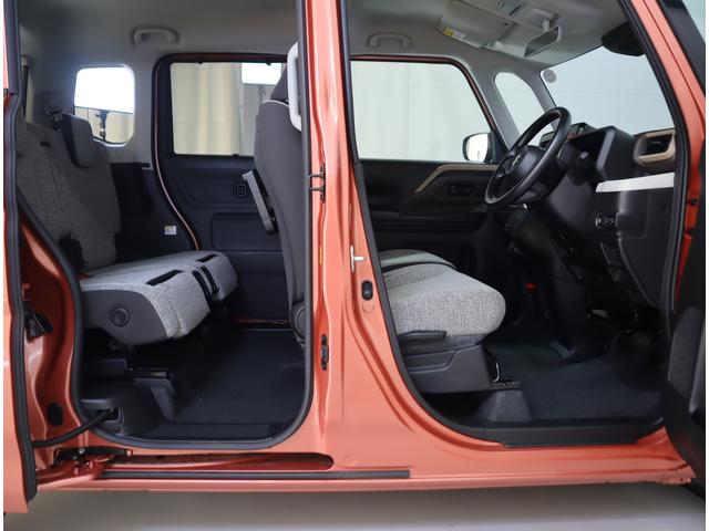 スペーシア HYBRID X 前後ブレーキサポート・ハイビームアシスト 前後ブレーキサポート 前後踏み間違い防止装置 ハイビームアシスト付LEDオートヘッドライト 車線逸脱警報機能 先行車発進通知機能 後席両側電動スライドドア キーレスプッシュスタート シートヒーター(52枚目)