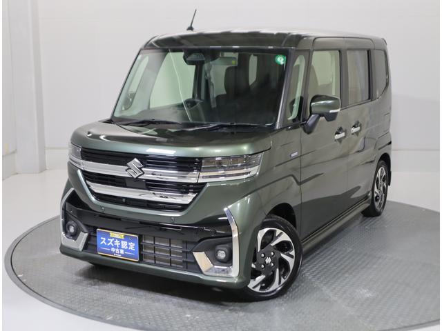 スペーシアカスタム カスタム HYBRID XSターボ 純正OPナビ・全方位C 純正オプションメモリーナビ(ラジオ・TV・Bluetooth・USB) 全方位カメラ 前後ブレーキサポート 追従式クルーズコントロール レーンキープアシスト 後席両側電動スライドドア フロアマット(22枚目)