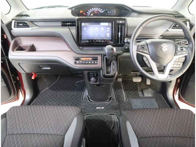 ソリオバンディット バンディット　ＨＹＢＲＩＤ　ＭＶ　車検整備渡し　ナビ・ＥＴＣ　純正オプションメモリーナビ（ラジオ・ＴＶ・ＣＤ・ＤＶＤ・Ｂｌｕｅｔｏｏｔｈ・ＵＳＢ）　ＥＴＣ　全方位カメラ　前後ブレーキサポート　追従式クルーズコントロール　後席片側電動スライドドア　フロアマット（8枚目）