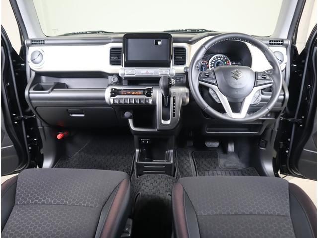 クロスビー ＨＹＢＲＩＤ　ＭＺ　３型　車検整備渡し　ＡＣＣ・フロアマット　前後ブレーキサポート　追従式クルーズコントロール　レーンキープアシスト　ハイビームアシスト付ＬＥＤオートヘッドライト　先行車発進通知機能　パドルシフト　フロアマット　シートヒーター　リモート格納ミラー（9枚目）