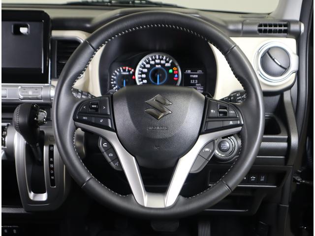 クロスビー ＨＹＢＲＩＤ　ＭＺ　３型　車検整備渡し　ＡＣＣ・フロアマット　前後ブレーキサポート　追従式クルーズコントロール　レーンキープアシスト　ハイビームアシスト付ＬＥＤオートヘッドライト　先行車発進通知機能　パドルシフト　フロアマット　シートヒーター　リモート格納ミラー（75枚目）