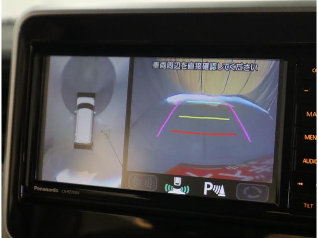 スペーシア ＨＹＢＲＩＤ　Ｘ　ナビ・全方位カメラ・前後ブレーキサポート　７インチワイドナビ（ラジオ・ＴＶ・ＣＤ・ＤＶＤ・Ｂｌｕｅｔｏｏｔｈ・ＭＳＶ・ＳＤ・ＵＳＢ）　全方位カメラ　前後ブレーキサポート　ハイビームアシスト付オートヘッドライト　後席両側電動スライドドア　マット（12枚目）