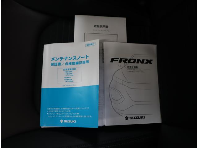 フロンクス 1型 4WD 純正ナビ・全方位カメラ・ACC・フロアマット 純正メモリーナビ(ラジオ・Bluetooth・USB) 全方位カメラ 前後ブレーキサポート 追従機能付クルーズコントロール 車線逸脱抑制機能 ハイビームアシスト付LEDオートヘッドライト フロアマット(76枚目)