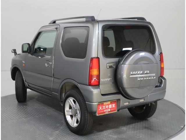 ジムニー ワイルドウインド６型　目玉車　ＣＤプレーヤー・ＥＴＣ・マット　２ＤＩＮ　ＣＤプレーヤー（ラジオ・ＭＤ）　ＥＴＣ　トレータイプフロアマット　ドアバイザー　シートヒーター　キーレスエントリー　フロントフォグランプ　ルーフレール　スペアタイヤカバー　パートタイム４ＷＤ（24枚目）