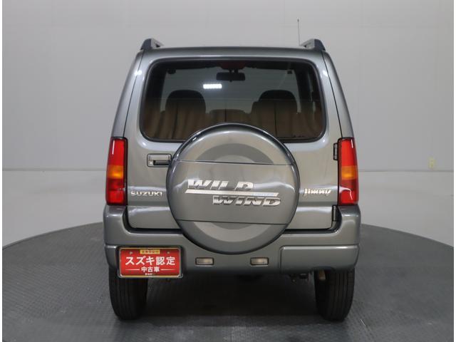 ジムニー ワイルドウインド６型　目玉車　ＣＤプレーヤー・ＥＴＣ・マット　２ＤＩＮ　ＣＤプレーヤー（ラジオ・ＭＤ）　ＥＴＣ　トレータイプフロアマット　ドアバイザー　シートヒーター　キーレスエントリー　フロントフォグランプ　ルーフレール　スペアタイヤカバー　パートタイム４ＷＤ（25枚目）