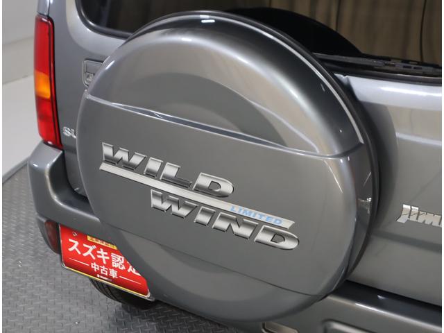 ジムニー ワイルドウインド６型　目玉車　ＣＤプレーヤー・ＥＴＣ・マット　２ＤＩＮ　ＣＤプレーヤー（ラジオ・ＭＤ）　ＥＴＣ　トレータイプフロアマット　ドアバイザー　シートヒーター　キーレスエントリー　フロントフォグランプ　ルーフレール　スペアタイヤカバー　パートタイム４ＷＤ（37枚目）