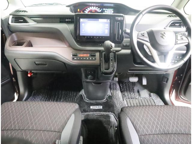 ソリオバンディット バンディット　ＨＹＢＲＩＤ　ＭＶ　車検整備渡し　ナビ・全方位　純正オプションメモリーナビ（ラジオ・ＴＶ・ＣＤ・ＤＶＤ・Ｂｌｕｅｔｏｏｔｈ・ＵＳＢ）　ＥＴＣ　全方位カメラ　前後ドラレコ　前後ブレーキサポート　追従式クルーズコントロール　後席両側電動スライドドア（8枚目）