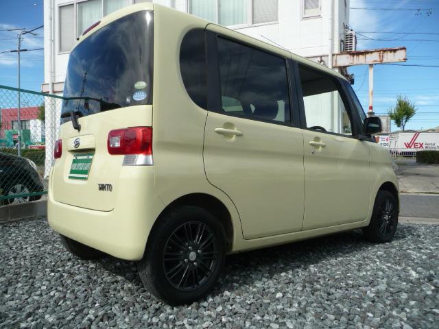 タント Ｌ　禁煙車ＨＤＤナビゲーション地上デジタル１セグテレビＤＶＤビデオ再生ＣＤ録音ＵＳＢ入力端子ＥＴＣグー鑑定済み車検２年Ｔチェーン左側スライド式ドア１４ｉｎＡＷキーレスＷエアＢフルフラット取説ＭノートＡＢＳ（5枚目）