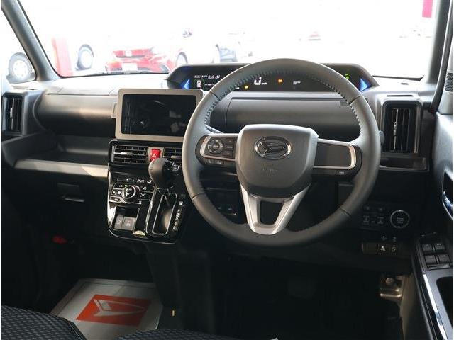 タント カスタムＲＳ　ターボ　衝突被害軽減ブレーキ　コーナーセンサー　ＬＥＤヘッドライト　１５インチアルミ　両側パワースライドドア　コンビシート　シートヒーター　ＵＰグレードパック　ナビ装着用バックカメラ　ステアリングスイッチ（3枚目）