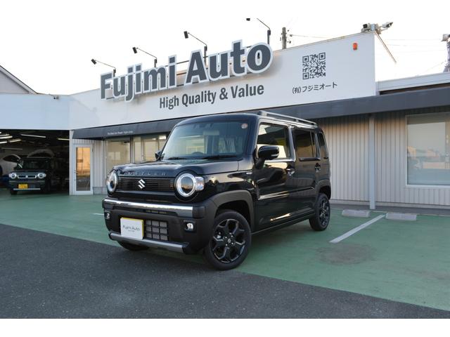 ハスラー タフワイルド　メーカーオプション９インチナビ／フルセグ／全方位モニター／コムテックドラレコ／純正フロアマット／届出済未使用車／純正アルミ（2枚目）