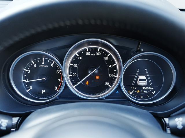 CX-5 25S Lパッケージ 衝突被害軽減システム アダプティブクルーズコントロール 全周囲カメラ オートマチックハイビーム 革シート 電動シート シートヒーター バックカメラ オートライト LEDヘッドランプ Bluetooth(5枚目)