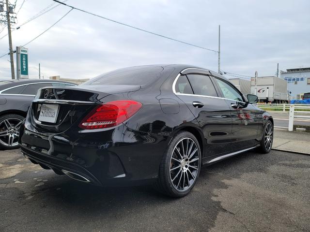 Cクラス C250スポーツ レーダークルーズ 衝突軽減 バックカメラ ブラインドスポットアシスト 運転席メモリー付パワーシート 純正ナビ 地デジTV LEDヘッドライト 黒革シート ETC(4枚目)