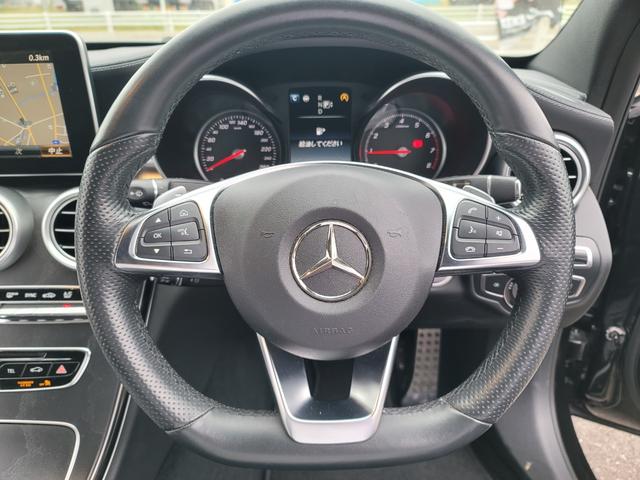 Cクラス C250スポーツ レーダークルーズ 衝突軽減 バックカメラ ブラインドスポットアシスト 運転席メモリー付パワーシート 純正ナビ 地デジTV LEDヘッドライト 黒革シート ETC(5枚目)