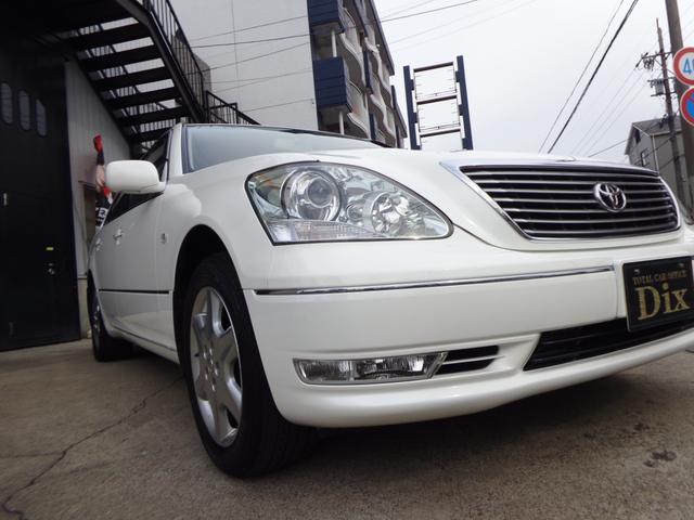 セルシオ Ｃ仕様　前後純正電動コーナーポール前後バンパー新品メッキモール交換済本革エアーシート全席パワーシート後席専用スイッチ純正ナビＢカメラリアサンシェードビルトインＥＴＣ後席オットマンスマートキー（22枚目）