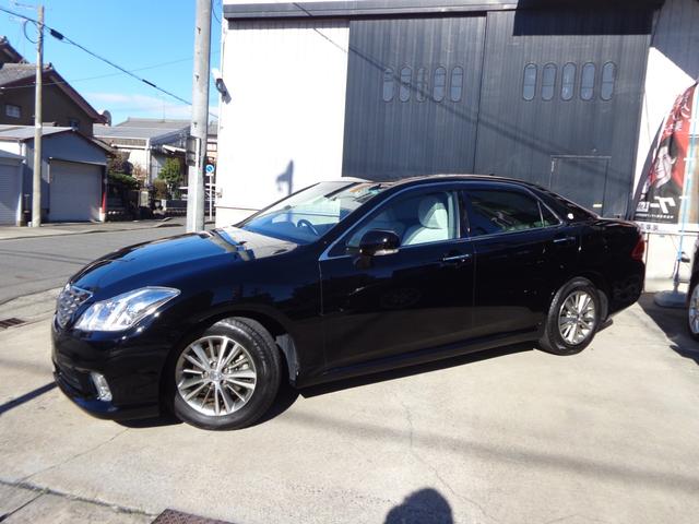 クラウン ロイヤルサルーン　スペシャルナビパッケージ　純正ＨＤＤナビフルセグＴＶバックカメラＤＶＤＣＤクルコンＥＴＣ純正レースシートカバープッシュスタートスマートキー×２純正アルミＨＩＤ（13枚目）