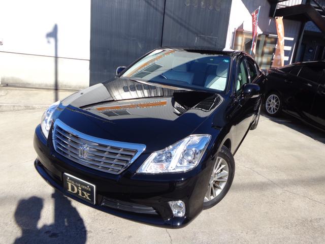 クラウン ロイヤルサルーン　スペシャルナビパッケージ　純正ＨＤＤナビフルセグＴＶバックカメラＤＶＤＣＤクルコンＥＴＣ純正レースシートカバープッシュスタートスマートキー×２純正アルミＨＩＤ（16枚目）