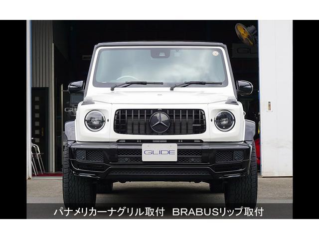 Ｇクラス Ｇ３５０ｄ　ＡＭＧライン　グリッドカスタムｖｅｒ．　ＢＲＡＢＵＳリップ　電動サイドステップ　２２インチ　　ブラックインナーヘッド＆ウィンカー　スモークテール　レッドキャリパー　ラゲッジボード　ＴＶキャン　ドラレコ（73枚目）