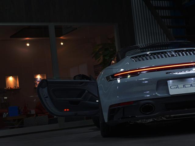 911 911タルガ4GTS Fリフト リアアスクル LEDマトリクス GTSインテリア&マットカーボンインテリア&ハイグロスエクステリアPKG マットカーボンGTステア&イルミ付ドアシルガード PDCC BOSE ブルー幌(34枚目)
