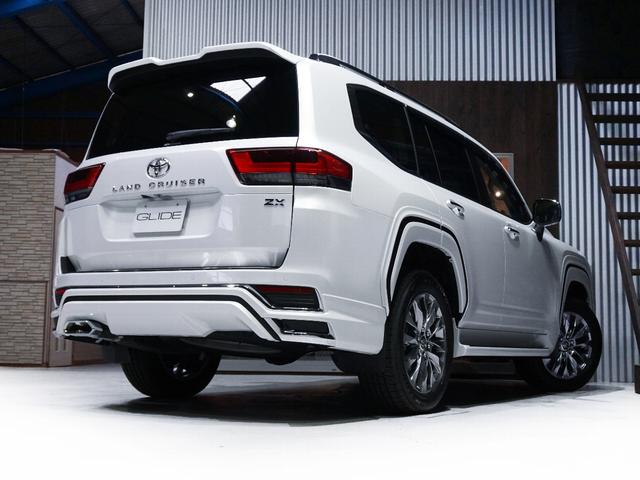 ランドクルーザー ZX フルオプション車 モデリスタフロント・フェンダ・リア・マフラー・トランスポイラー リアエンターテイメント・JBLサウンド クールBOX 電動リアデフロック ルーフレール 空気圧警告 寒冷地 ITSコネ(6枚目)