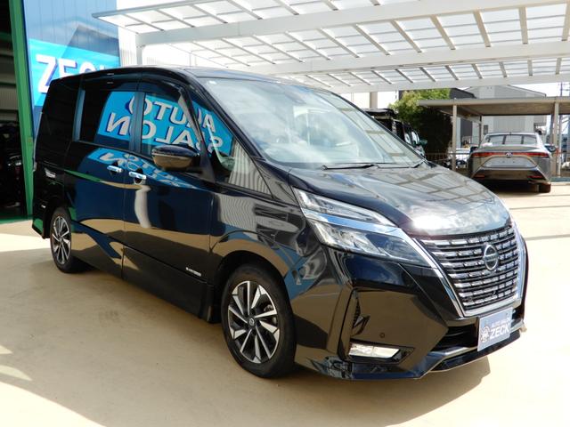 セレナ ハイウェイスターV プロパイロット 電子P 後席フリップモニター アラウンドビューモニター SDナビ フルセグ ブルートゥース エマージェンシーブレーキ LEDヘッド前後ドライブレコーダー スマートミラー(11枚目)