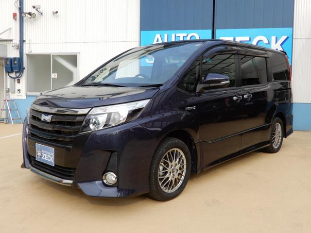 ノア ハイブリッドSi ダブルバイビー 後席フリップモニター 9インチナビ フルセグ ブルートゥース 両側パワースライド セーフティーセンス ETC ハーフレザー バックガイドモニター 純正アルミホイール プッシュスタート スマートキー(19枚目)