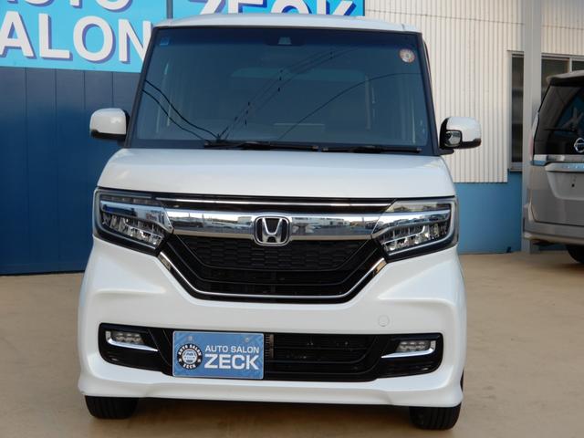 N-BOXカスタム G・Lターボホンダセンシング 両側パワースライド SDナビ フルセグ ブルートゥース バックモニター ハーフレザー シートヒーター LEDヘッド クルーズコントロール プッシュスタート スマートキー キーレスエントリー(8枚目)
