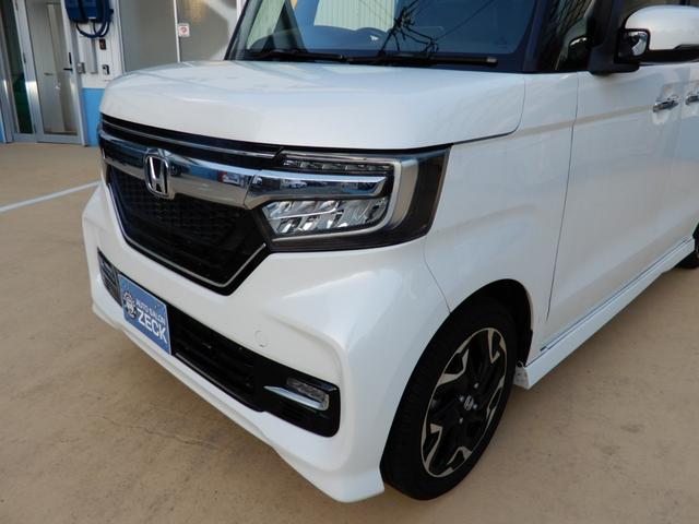 N-BOXカスタム G・Lターボホンダセンシング 両側パワースライド SDナビ フルセグ ブルートゥース バックモニター ハーフレザー シートヒーター LEDヘッド クルーズコントロール プッシュスタート スマートキー キーレスエントリー(10枚目)