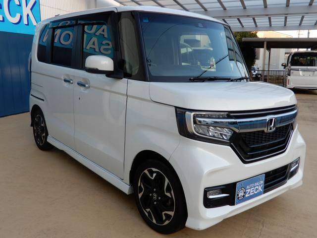 N-BOXカスタム G・Lターボホンダセンシング 両側パワースライド SDナビ フルセグ ブルートゥース バックモニター ハーフレザー シートヒーター LEDヘッド クルーズコントロール プッシュスタート スマートキー キーレスエントリー(11枚目)