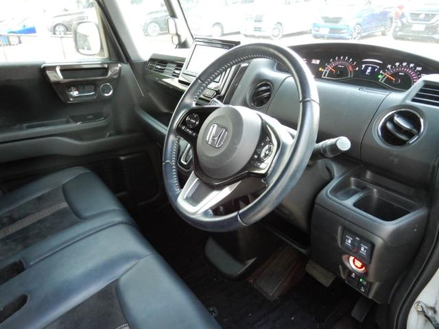 N-BOXカスタム G・Lターボホンダセンシング 両側パワースライド SDナビ フルセグ ブルートゥース バックモニター ハーフレザー シートヒーター LEDヘッド クルーズコントロール プッシュスタート スマートキー キーレスエントリー(29枚目)