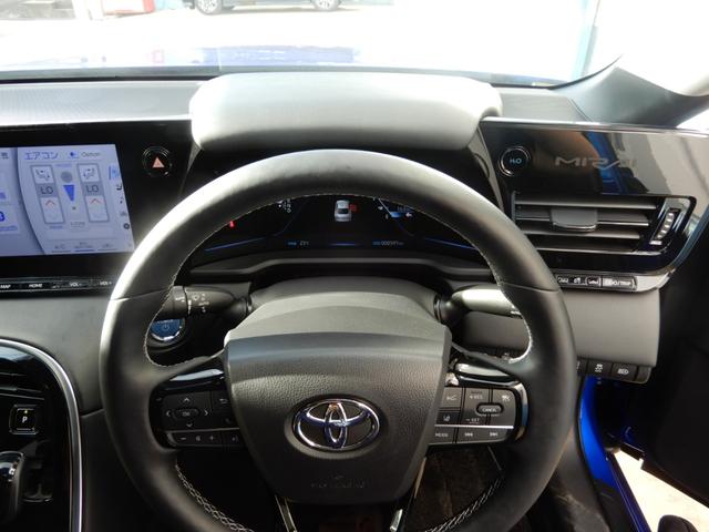 MIRAI G エグゼクティブパッケージ 純正ナビ アラウンドビューモニター フルセグ ブルートゥース 100V電源 セーフティーセンス ドライブレコーダー シートヒーター クーラー プッシュスタート スマートキー ETC 純正アルミホイール(40枚目)