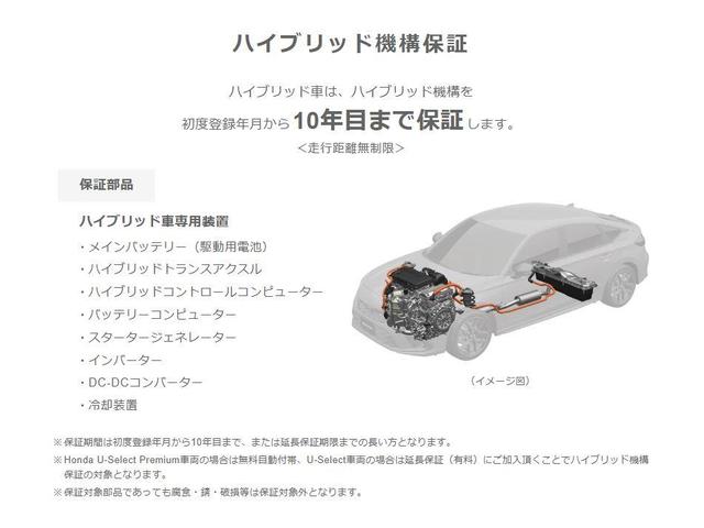 シビック ｅ：ＨＥＶ　フルセグＴＶ、純正ＡＷメモリナビ電動シートシートヒーターＥＴＣドラレコ　サポカーＳ　サイドカーテンエアバック　ワンオーナー車　ＬＥＤライト　バックカメラ　ドライブレコーダー　ＡＢＳ　禁煙　パワーシート（6枚目）